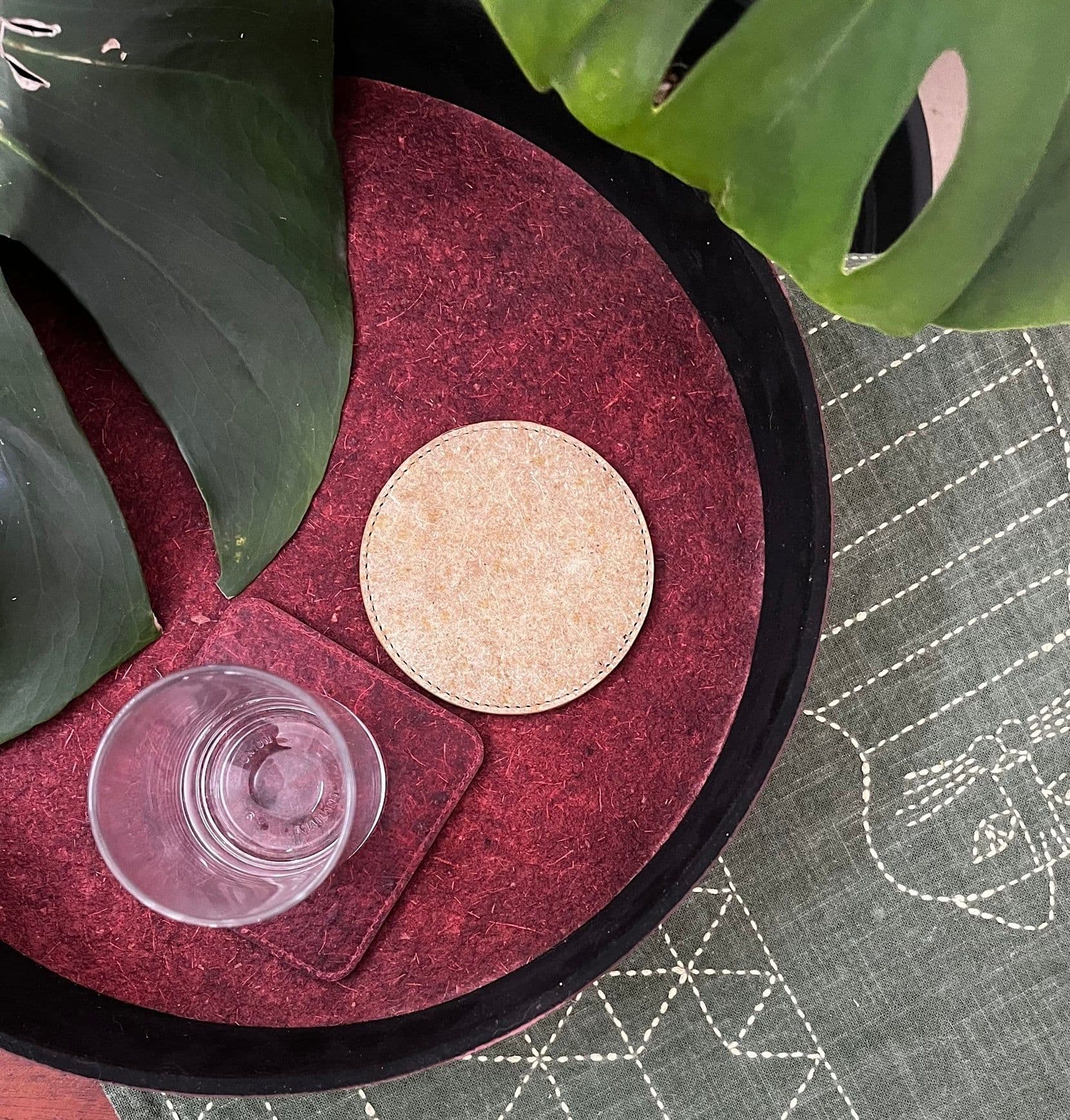 Vegan Leather Coasters